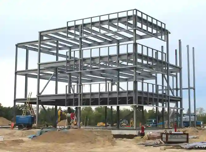 NykaLLP - Steel building frame image